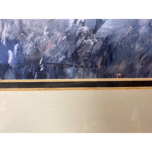 Framed Pastoral Scene Art Print Of Children & Cows With Wooden Frame & Matting R - Picture 2 of 5